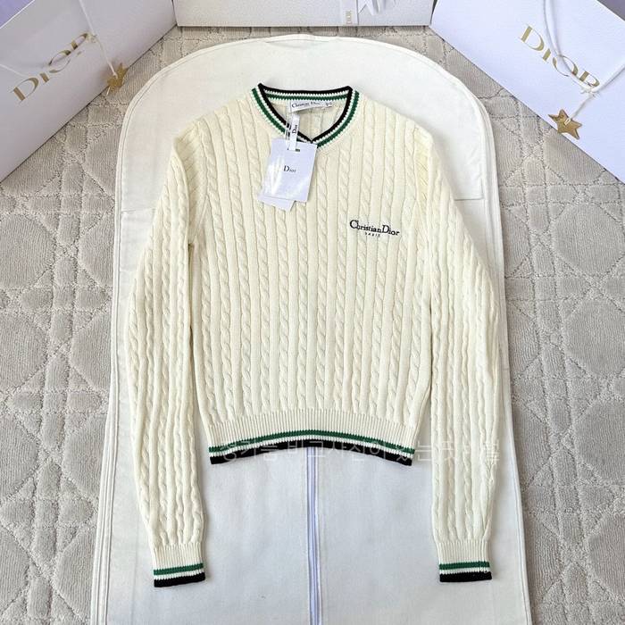 디* V넥 트위스트 니트 여성용
