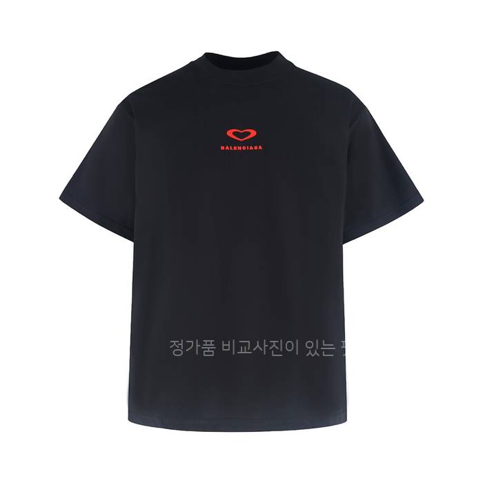 발*시아가 하트 로고 반팔티셔츠