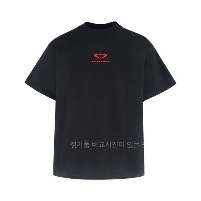 발*시아가 하트 로고 반팔티셔츠