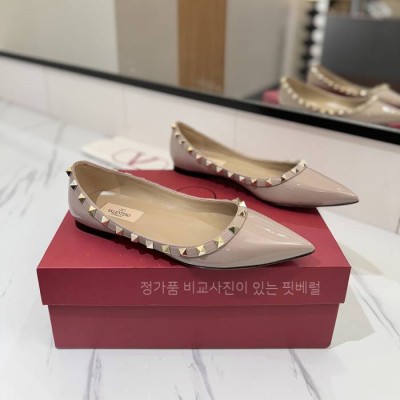 발*티노 락스터드 발레리나 플랫 슈즈