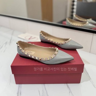 발*티노 락스터드 발레리나 플랫 슈즈