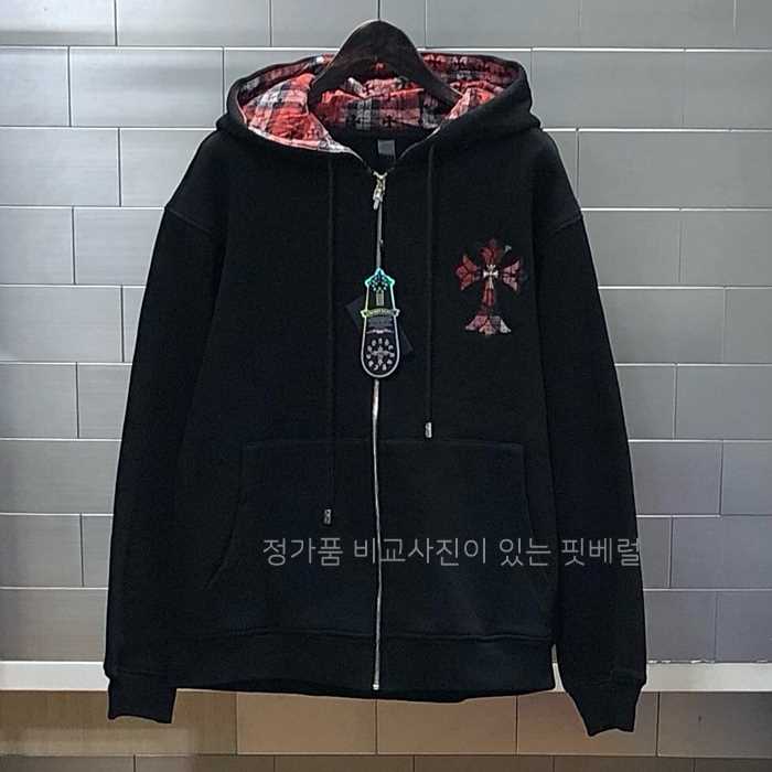 [국내배송] 크*하츠 체크 크로스 후디집업