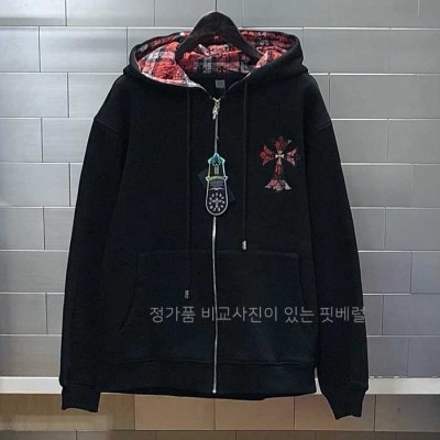 [국내배송] 크*하츠 체크 크로스 후디집업