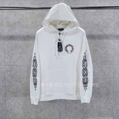 [국내배송] 크*하츠 ChromeHearts 플로럴 홀스슈 후드티