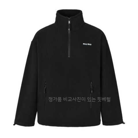 미*미우 하프 지퍼 플리스 맨투맨