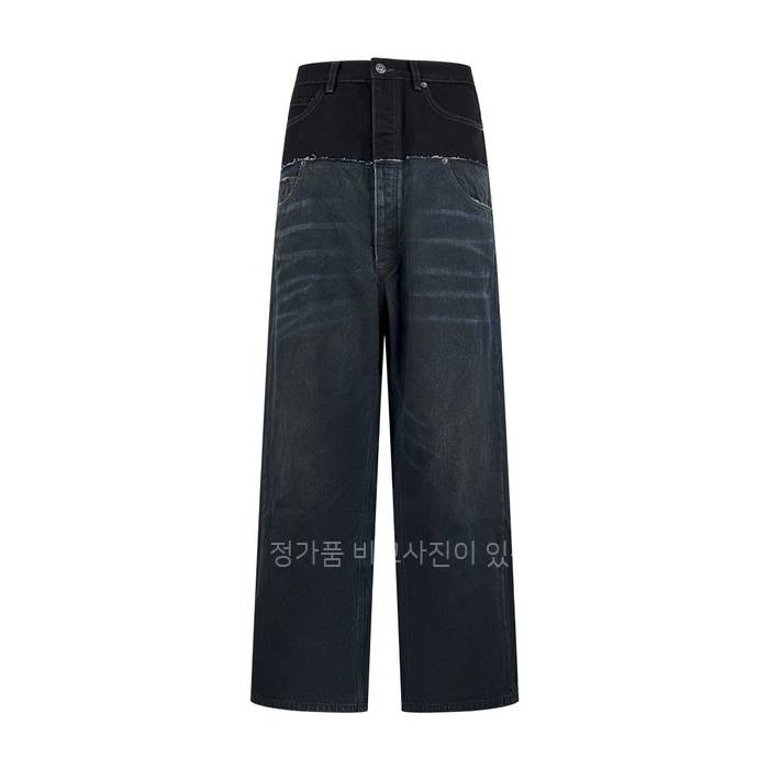 발*시아가 컷-업 배기 데님 팬츠