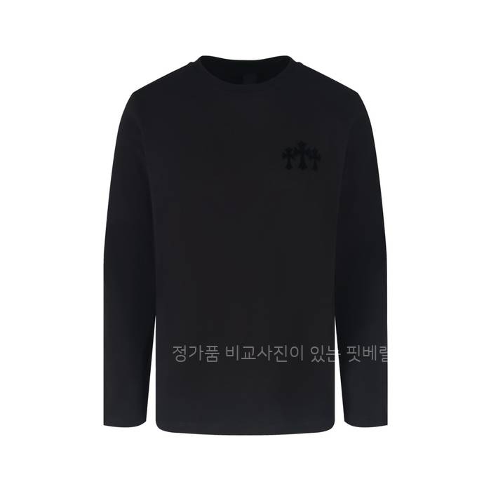 크*하츠 크로스 십자가 패치 긴팔티셔츠
