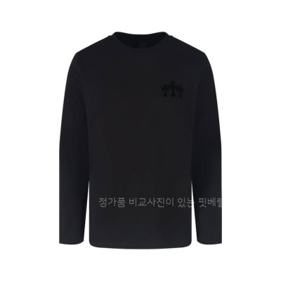 크*하츠 크로스 십자가 패치 긴팔티셔츠
