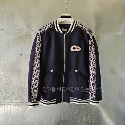 [국내배송] 디* X 카*스 바시티 자켓 블루 버진 울 져지