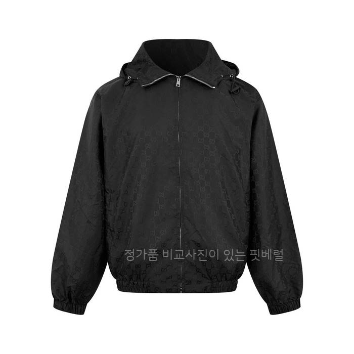 구* GG 나일론 자카드 지퍼 자켓