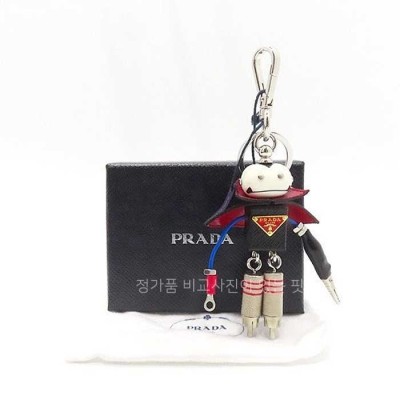 [국내배송] 프*다 레더 블라드 트릭 키체인 블랙