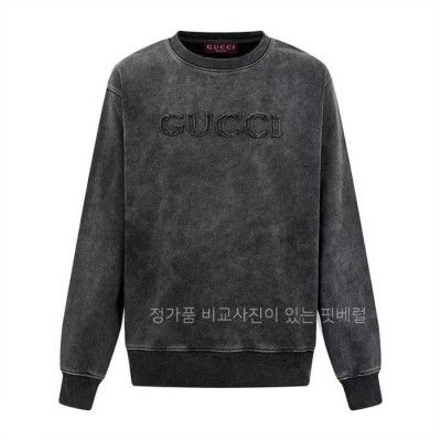 [국내배송] 구* 피그먼트 로고 맨투맨