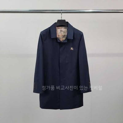 [국내배송] 버*리 기사자수 트렌치 코트