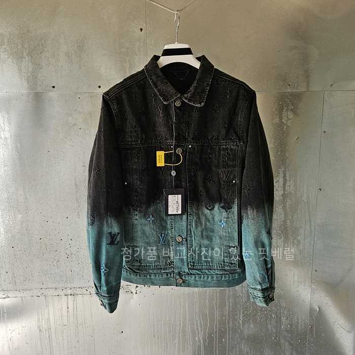 [국내배송] 루*비통 엠브로이더드 데님자켓 블루종 라이트 블루