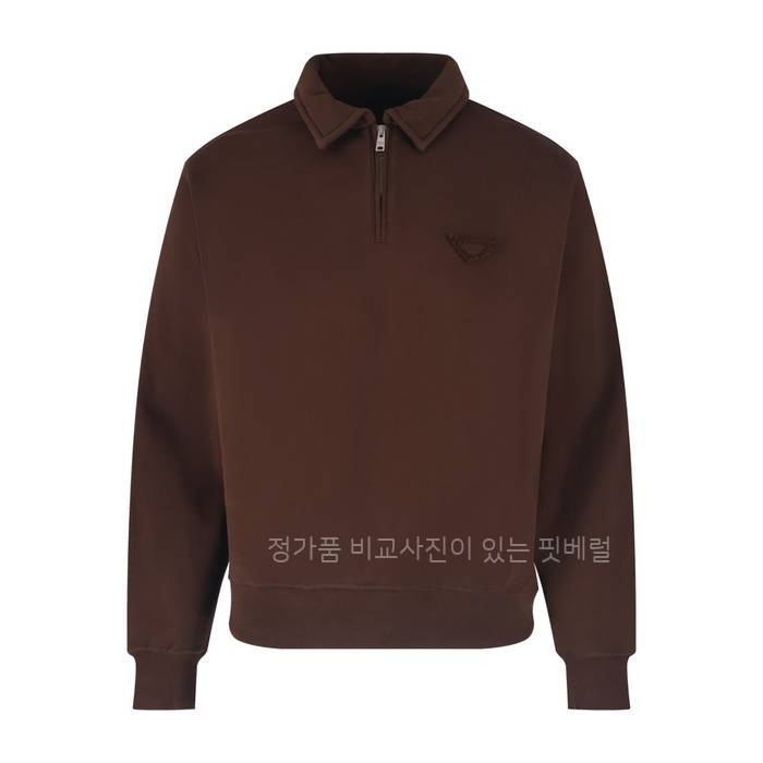 프*다 삼각 로고 카라 스웨트셔츠 맨투맨