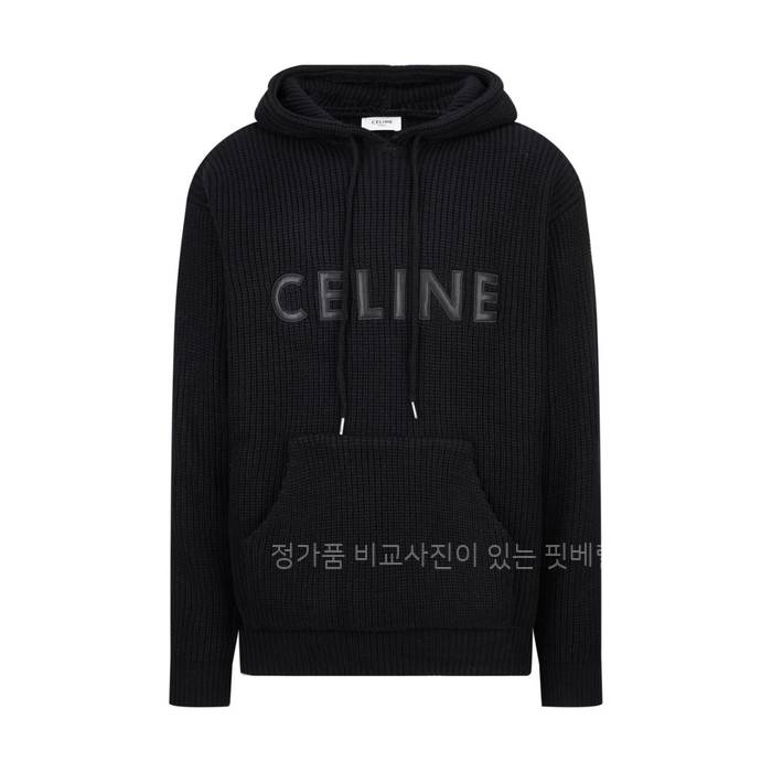 셀*느 로고 니트 후드