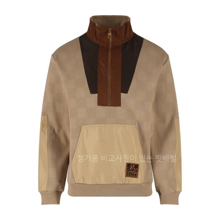 루*비통 다미에 하이브리드 하프 집 워크웨어 풀오버 맨투맨
