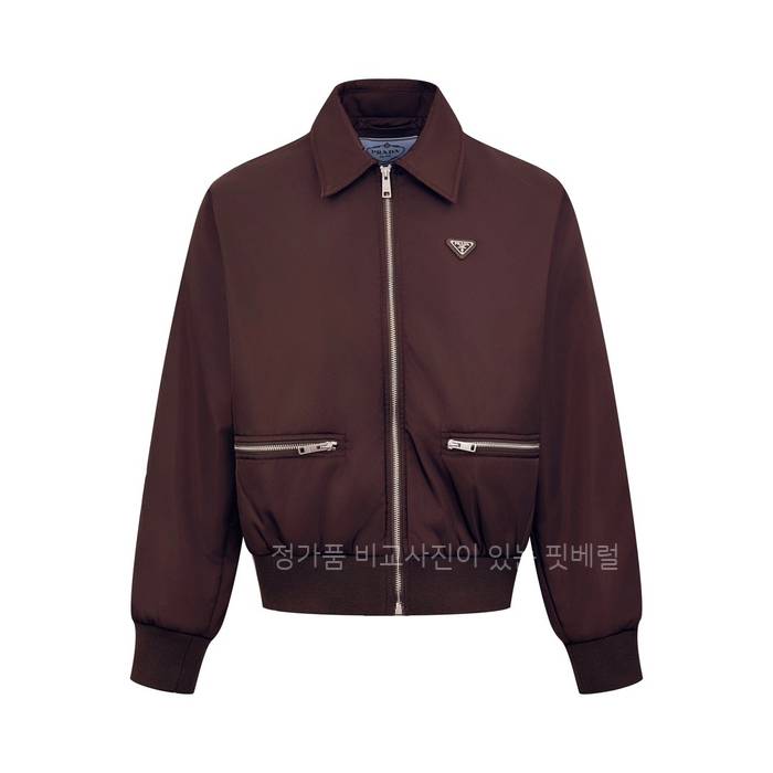 프*다 로고 크롭 보머 자켓