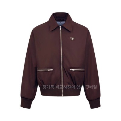 프*다 로고 크롭 보머 자켓