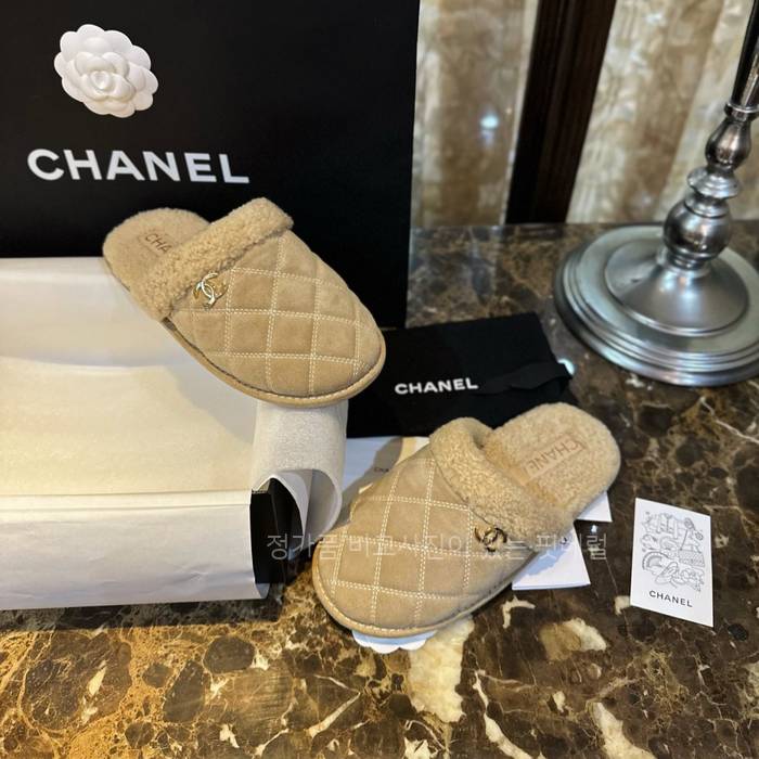 샤* 23K 퀄팅 시어링 슬리퍼