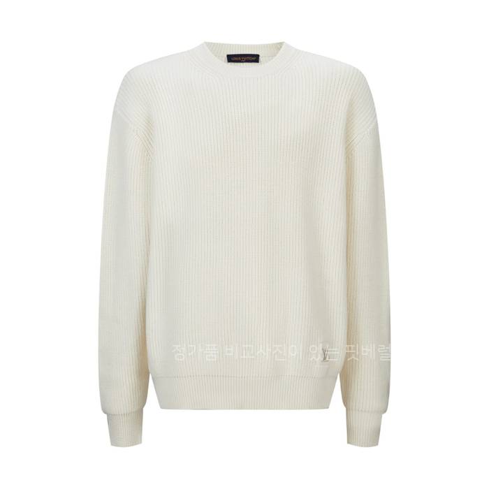 루*비통 엠브로이더드 시그니처 캐시미어 크루넥 니트