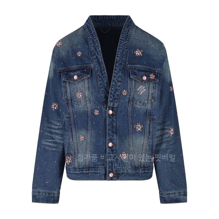 루*비통 엠브로이더드 데님 기모노 자켓