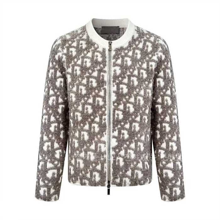 [국내배송] 디* 오블리크 니트 집업