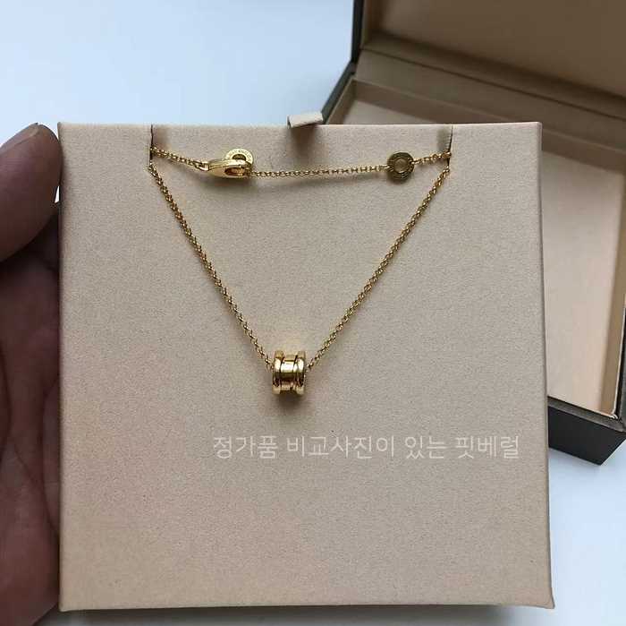 [*주*님의 현지 검수사진] 불*리 비제로원 네크리스 목걸이 _ 로즈골드