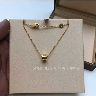 [*주*님의 현지 검수사진] 불*리 비제로원 네크리스 목걸이 _ 로즈골드