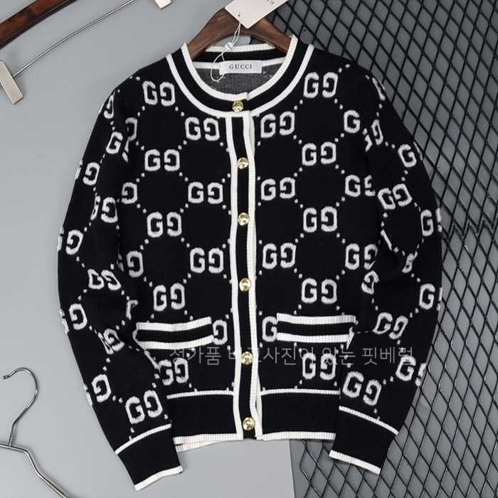 [국내배송] 구* GG 부클 자가드 울가디건