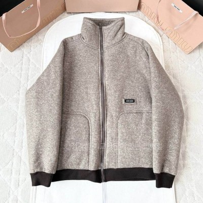 미*미우 폴라플리스 램스울 자켓