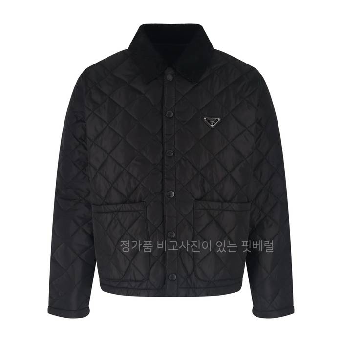 프*다 코듀로이 카라 퀄팅 자켓