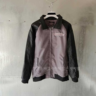 [국내배송] 루*비통 믹스레더 블루종 자켓