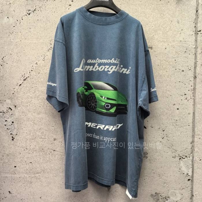 발*시아가x오토모빌리 람보르기니 반팔티셔츠