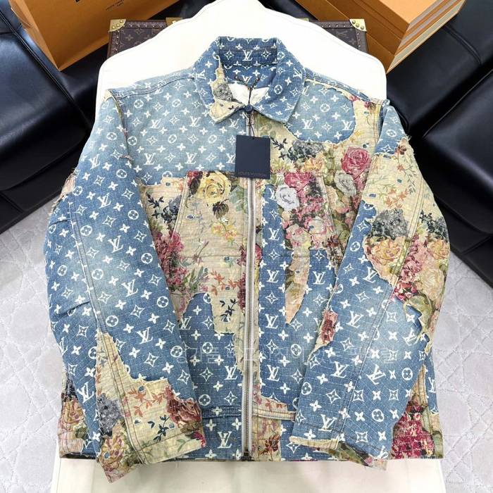 루*비통 디스트로이드 워크웨어 데님 자켓