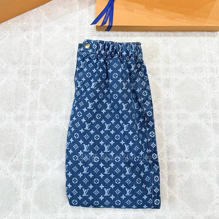 루*비통 드로스트림 모노그램 데님 팬츠