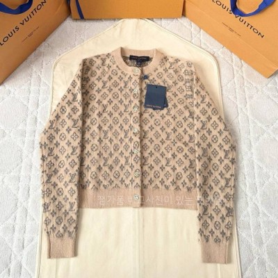 루*비통 브러시드 모노그램 가디건 여성용