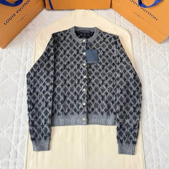 루*비통 브러시드 모노그램 가디건 여성용