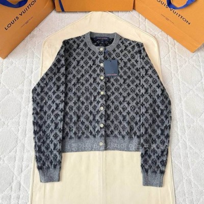 루*비통 브러시드 모노그램 가디건 여성용