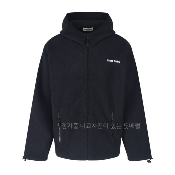 미*미우 플리스 후드 자켓