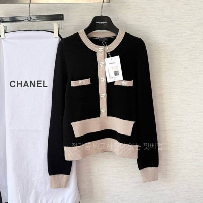 샤* 페이크 투피스 버튼 니트