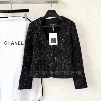 샤* U넥 트위드 자켓