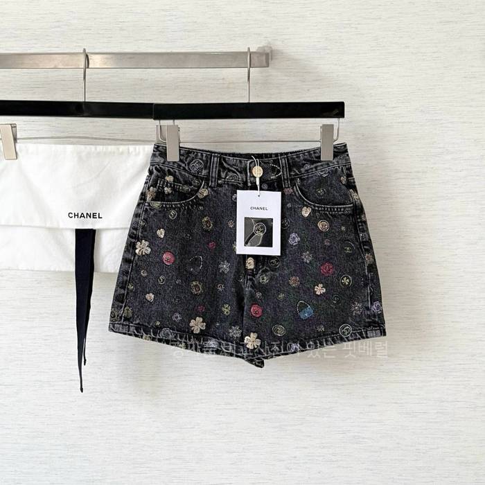 샤* 25B 까멜리아 데님 쇼츠 반바지