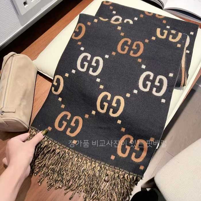 [국내배송] 구* 모노톤 포인트  양면 머플러