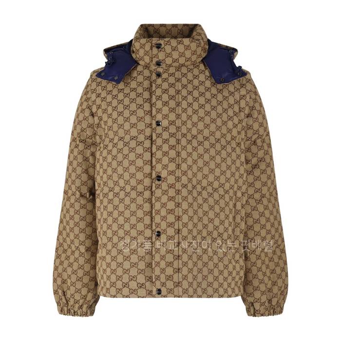 구* GG 자카드 다운 디태처블 패딩