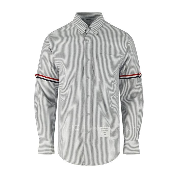 톰*라운 암밴드 스트라이프드 셔츠