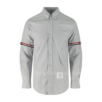톰*라운 암밴드 스트라이프드 셔츠