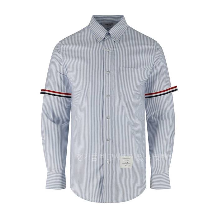 톰*라운 암밴드 스트라이프드 셔츠