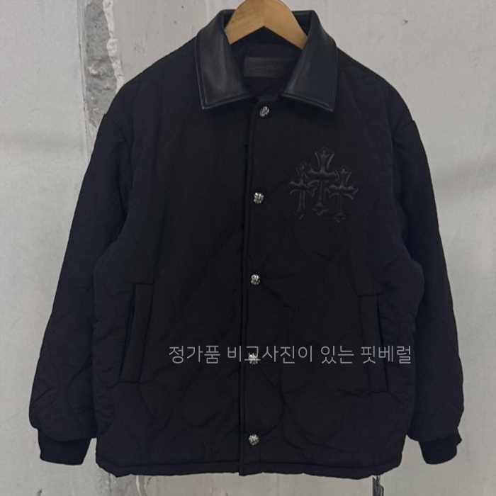 [국내배송] 크*하츠 레더카라 패딩자켓