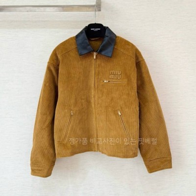 미*미우 코듀로이 카라 코튼 자켓